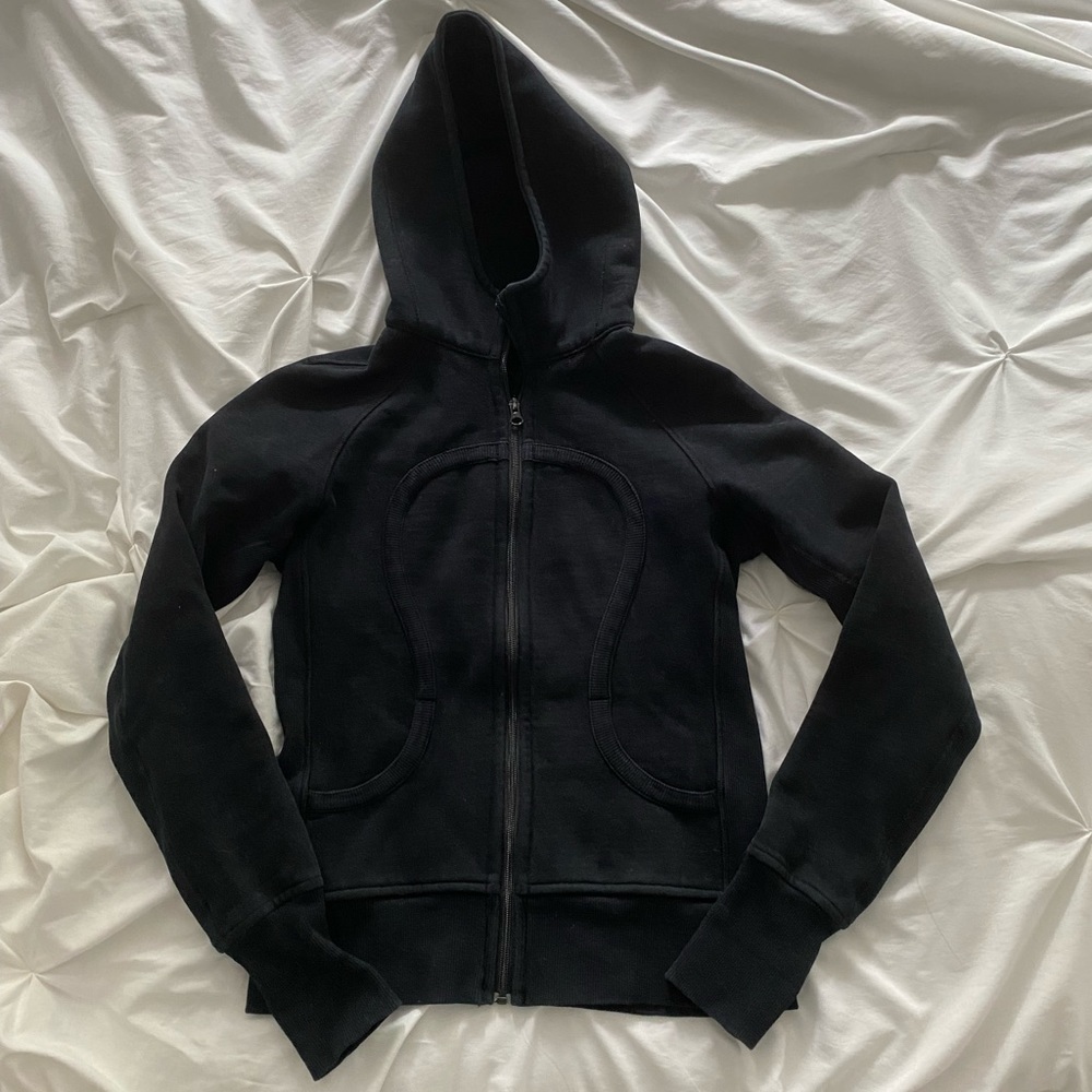 Lululemon Black Scuba Zip Up Hoodie